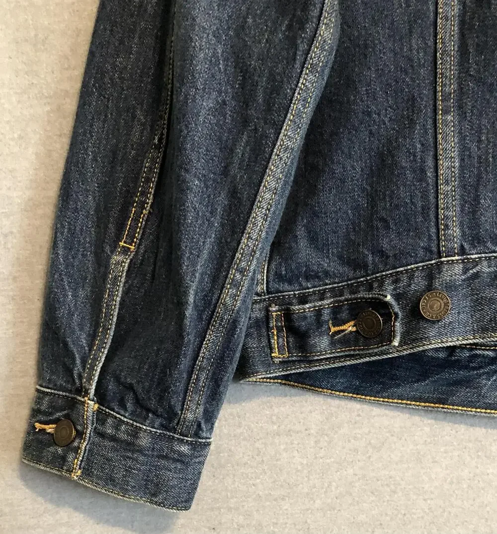 Levis Detroit Tigers Denim Trucker Jacket Mens Large L Blue MLB Baseball Jean